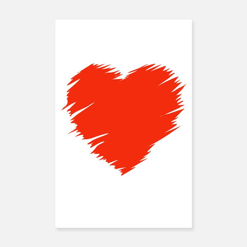 Valentinstag, Valentinstag, Valentinstag - Poster 20x30 cm - Weiß