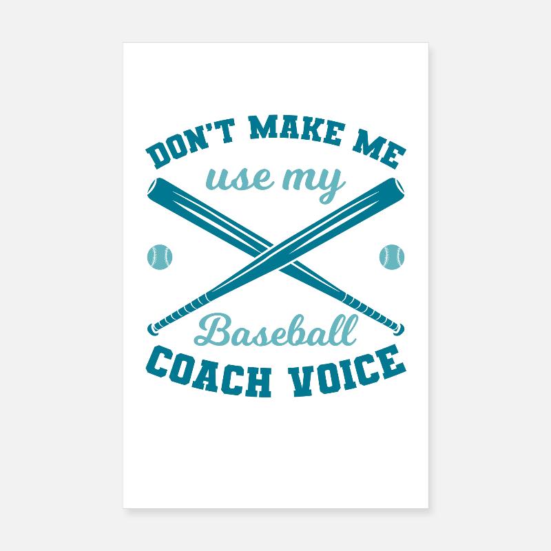 Baseball Coach Poster 8" x 12" (20x30 cm)