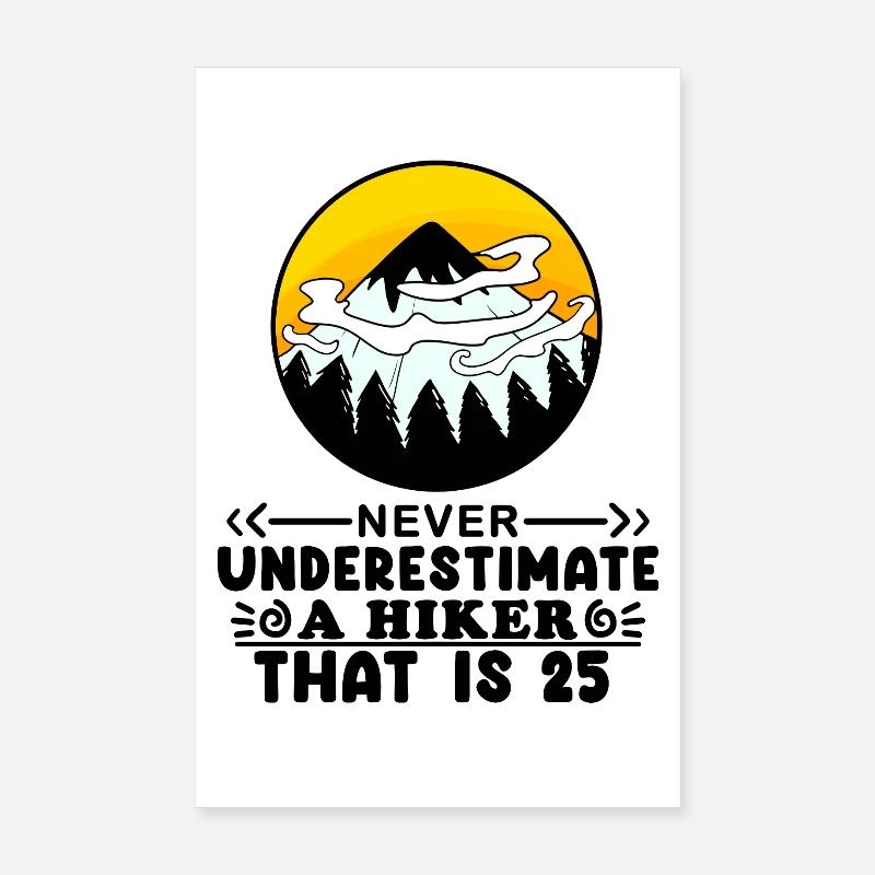 25e anniversaire Mountains Mountain Summit - 25 ans Poster 20 x 30 cm