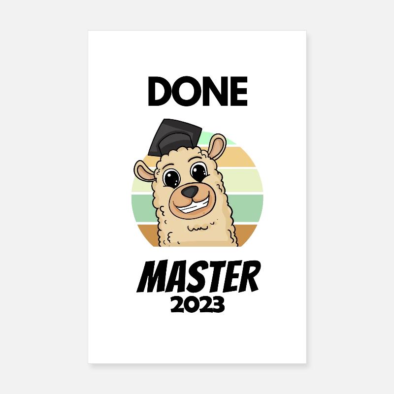 Master 2023 - Poster 20 x 30 cm - blanc