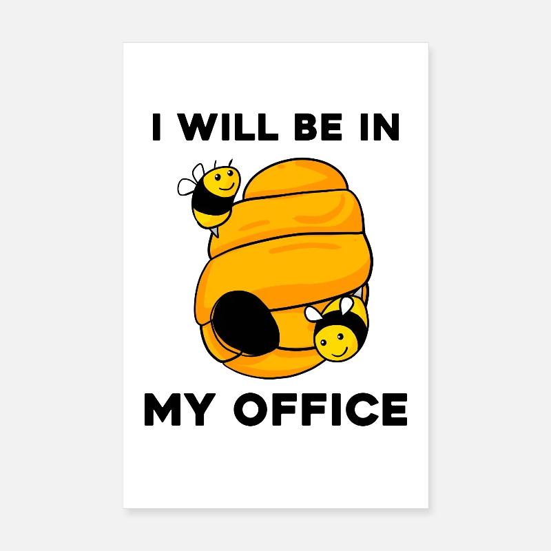 Beekeeper Honey Beekeeping - Beekeeper Gift Poster 8" x 12" (20x30 cm)