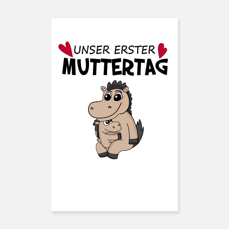 Muttertag - erster Muttertag Geschenk Poster 20x30 cm