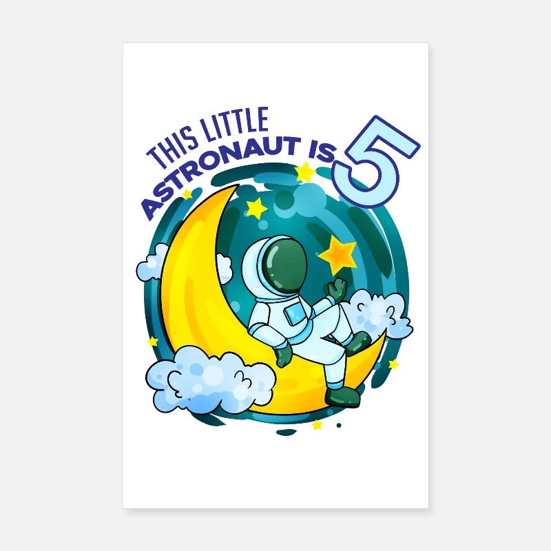 5 ans Cadeau de garçon d’anniversaire Poster 20 x 30 cm