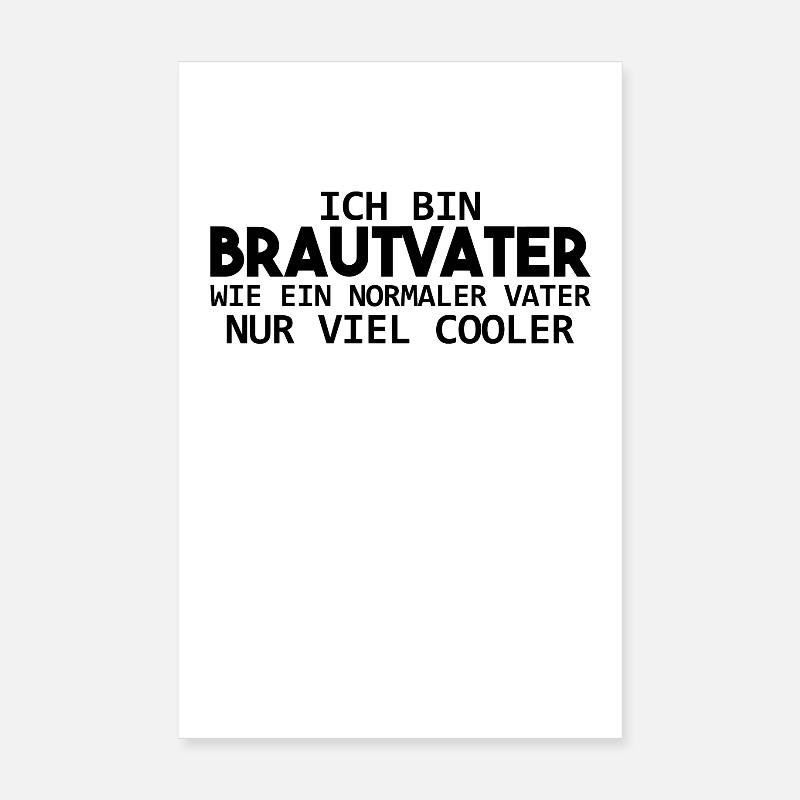 BRAUTVATER Geschenk Poster 20x30 cm