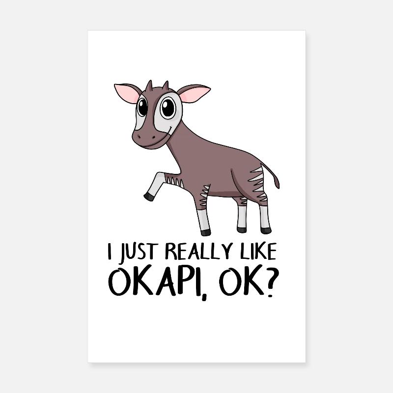 Okapi Poster 8" x 12" (20x30 cm)