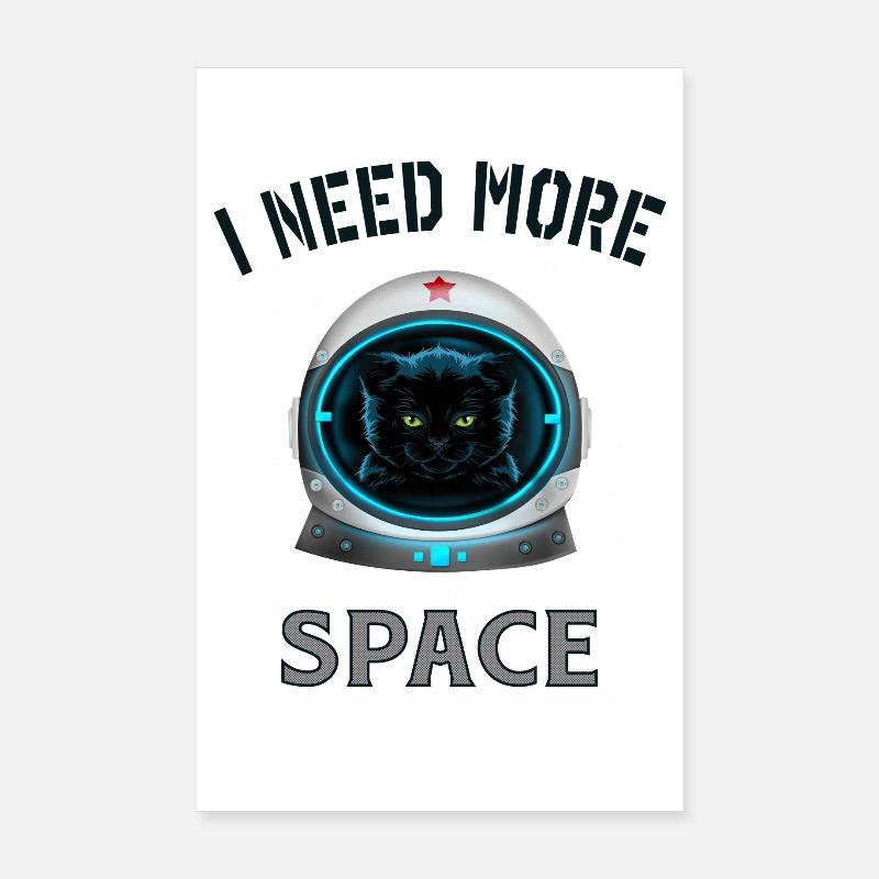 J’ai besoin de plus d’espace chat Poster 20 x 30 cm