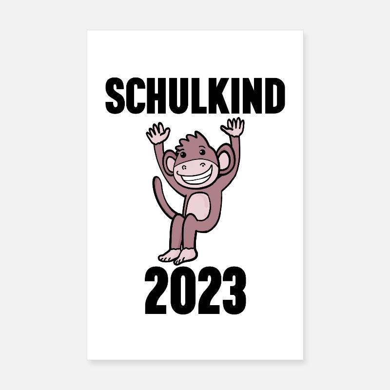 Schuldkind Einschulung 2023 Schule Poster 20x30 cm
