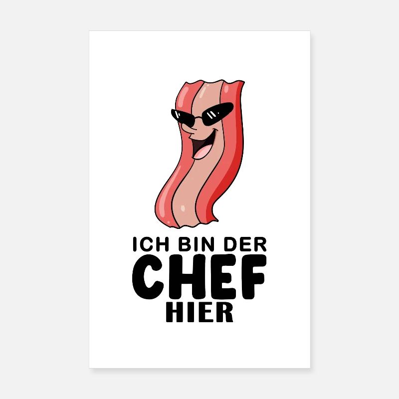 Chef Spruch lustig Poster 20x30 cm