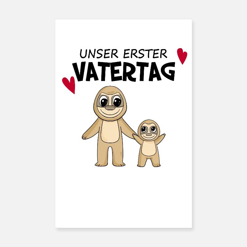 Vatertag - erster Vatertag Geschenk Poster 20x30 cm
