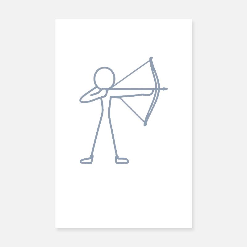 Archer à l’arc à l’arc à l’arc Poster 20 x 30 cm