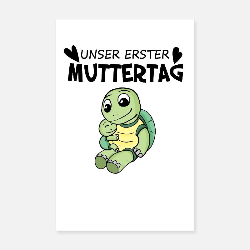 Muttertag - erster Muttertag Geschenk Poster 20x30 cm