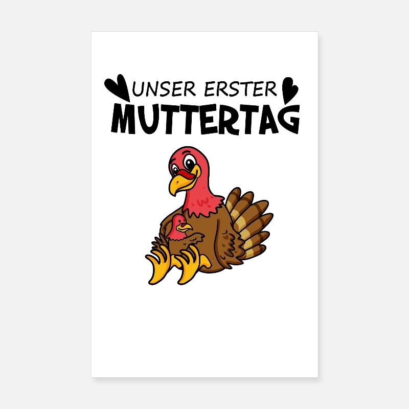 Muttertag - erster Muttertag Geschenk Poster 20x30 cm