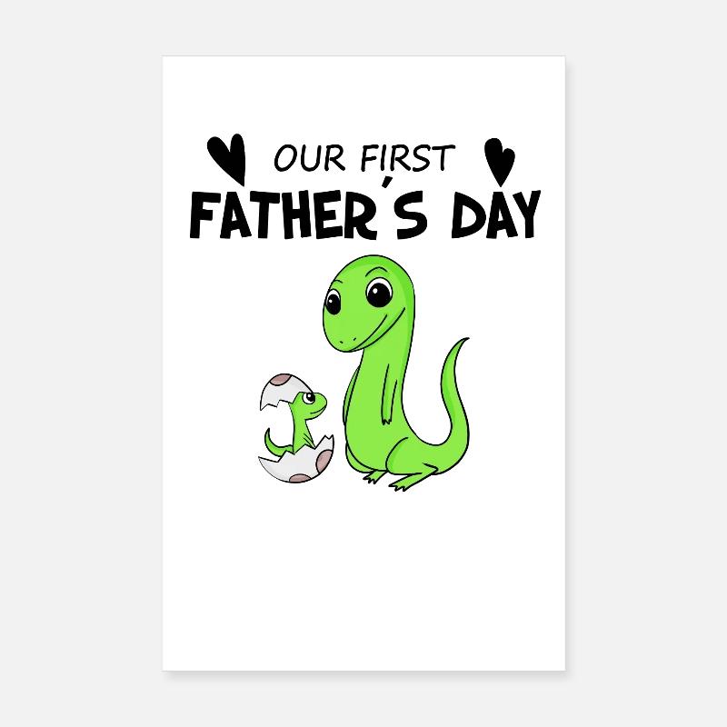 Father's Day - First Father's Day Gift Poster 8" x 12" (20x30 cm)
