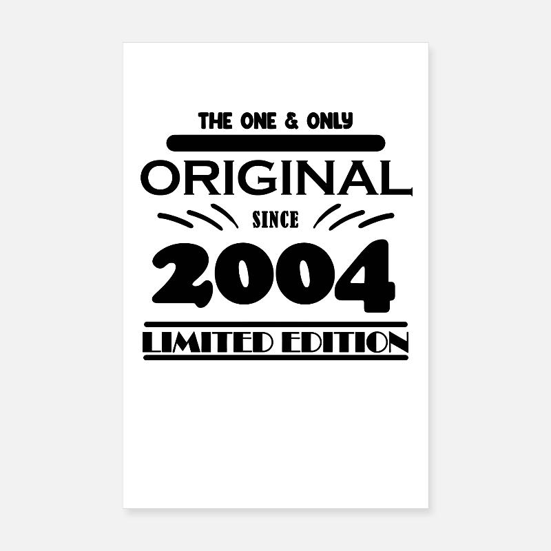 2004 - Année de construction 2004 - Année de construction 2004 Poster 20 x 30 cm