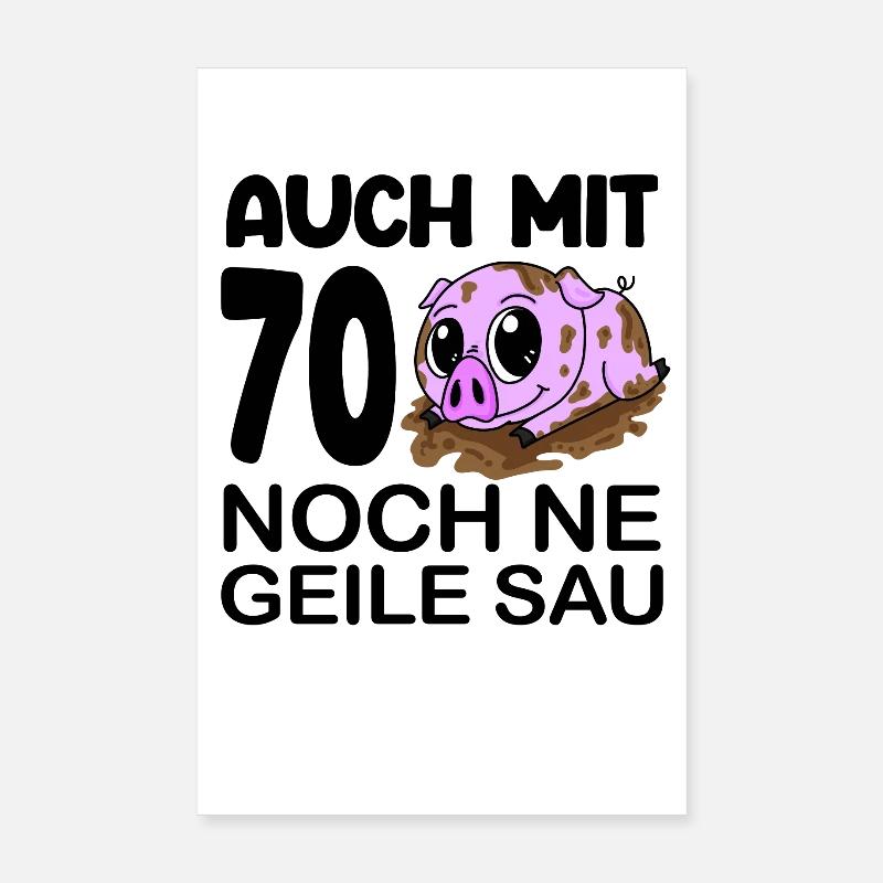 70 Jahre Geburtstag Poster 20x30 cm