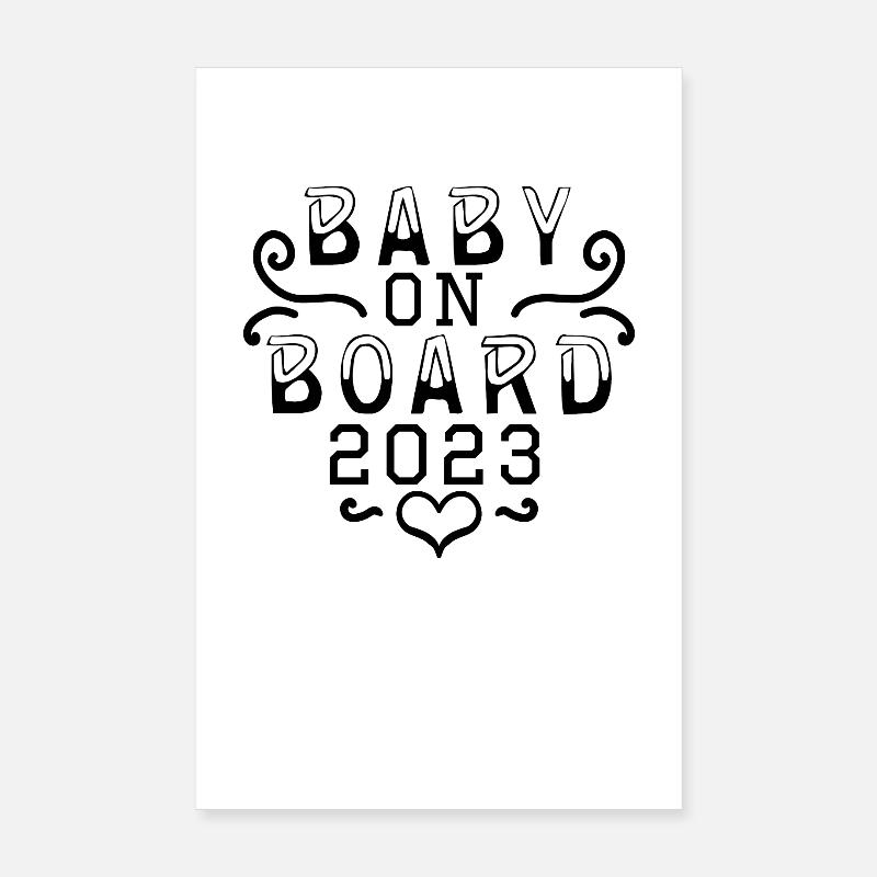 Pregnant 2023 Poster 8" x 12" (20x30 cm)