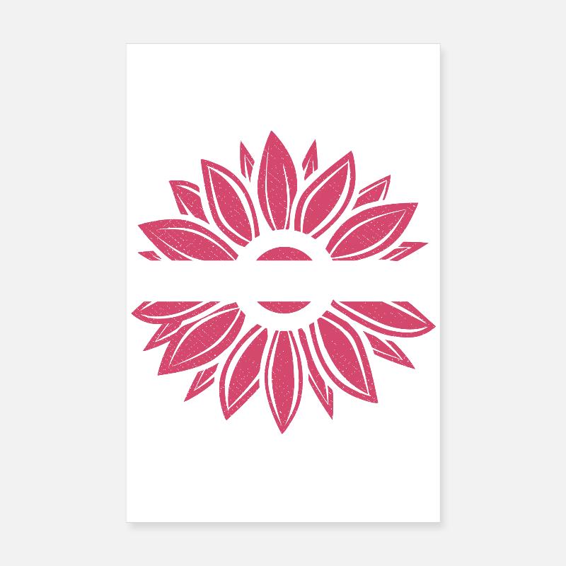 Sensibilisation au myélome multiple Bourgogne Sunflowe Poster 20 x 30 cm