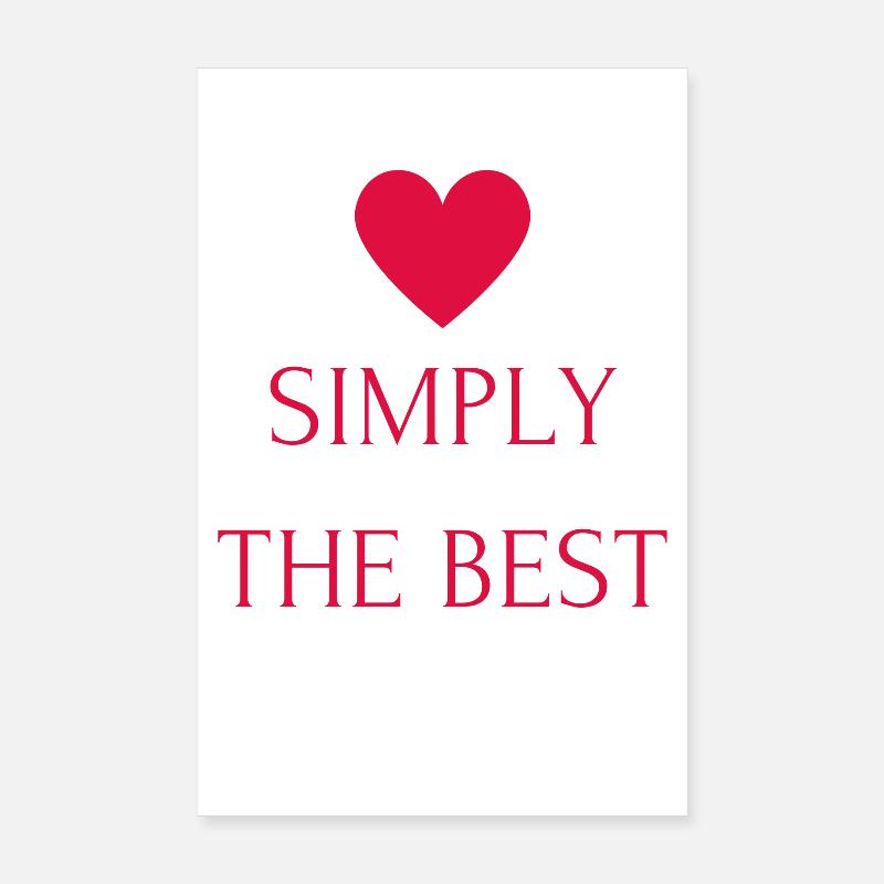 Tout simplement le meilleur Poster 20 x 30 cm