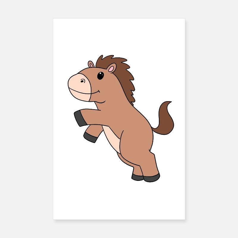 Cheval mignon Poster 20 x 30 cm