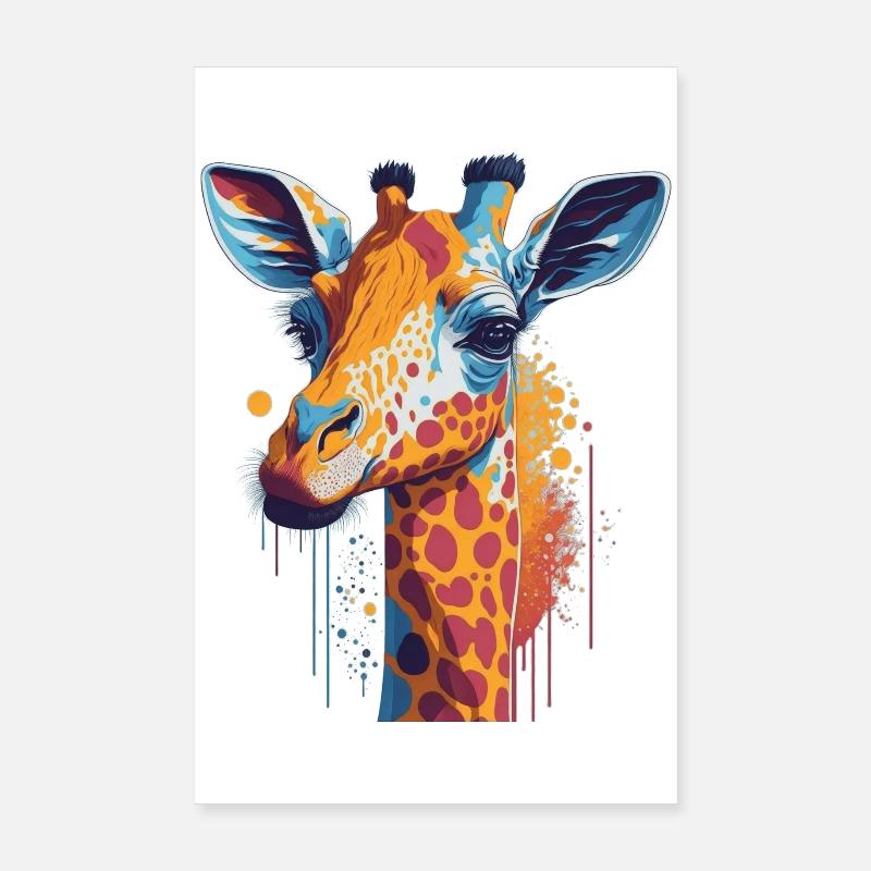 Girafe Poster 20 x 30 cm