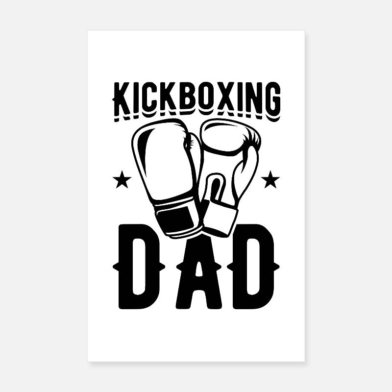 Kickboxer Papa Poster 20x30 cm