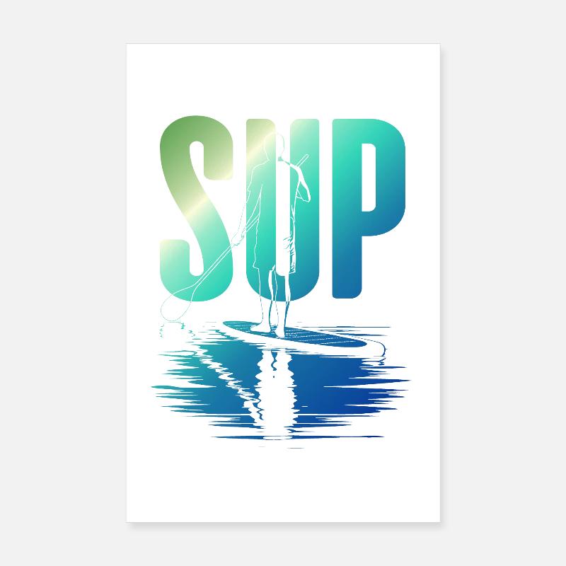 SUP - Poster 8" x 12" (20x30 cm) - white