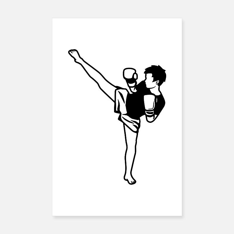 Kidboxer Dessin d’enfant Poster 20 x 30 cm