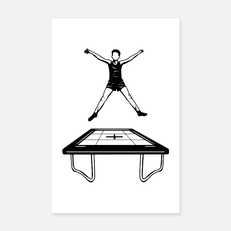 Trampoline Boy Poster 8" x 12" (20x30 cm)