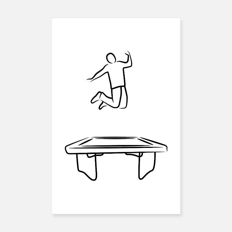 Trampoline operator Poster 8" x 12" (20x30 cm)