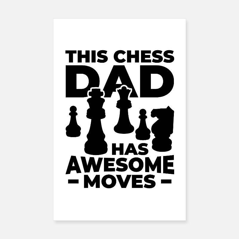 Schachpapa Poster 20x30 cm