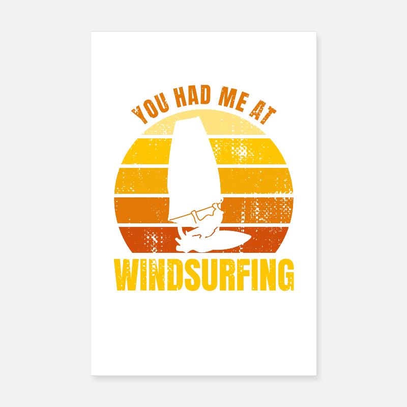 Tu m’as eu à la planche à voile Poster 20 x 30 cm