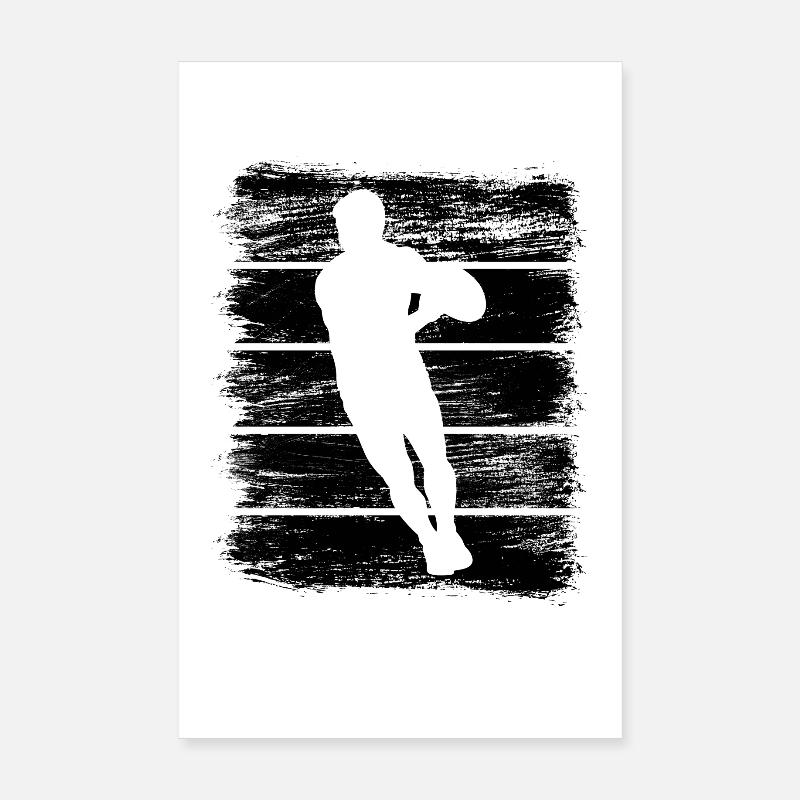 Rugby player Poster 8" x 12" (20x30 cm)