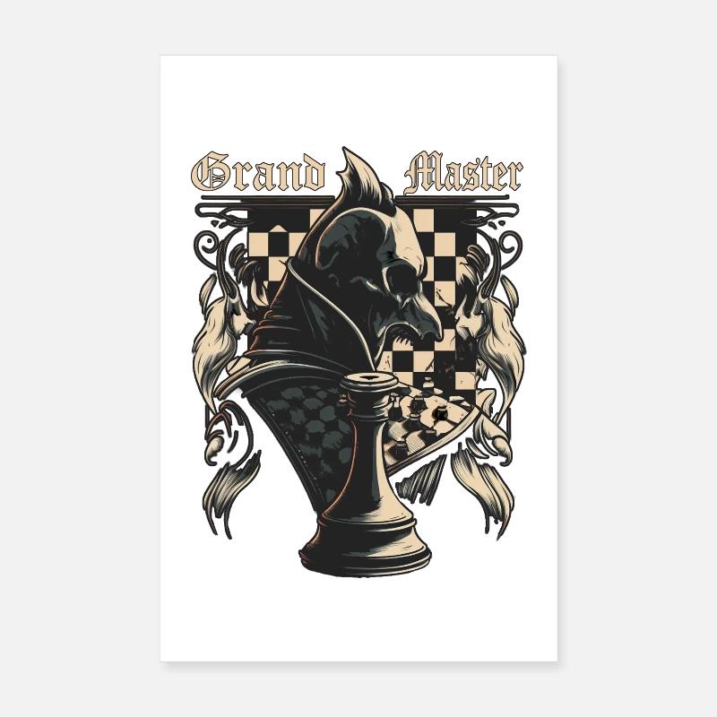 Great Chess Master Poster 8" x 12" (20x30 cm)