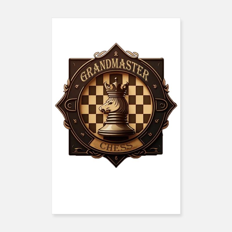 Schachabzeichen Poster 20x30 cm