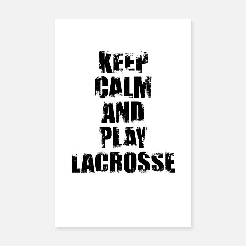 Keep Calm And Play Lacrosse Poster 20x30 cm