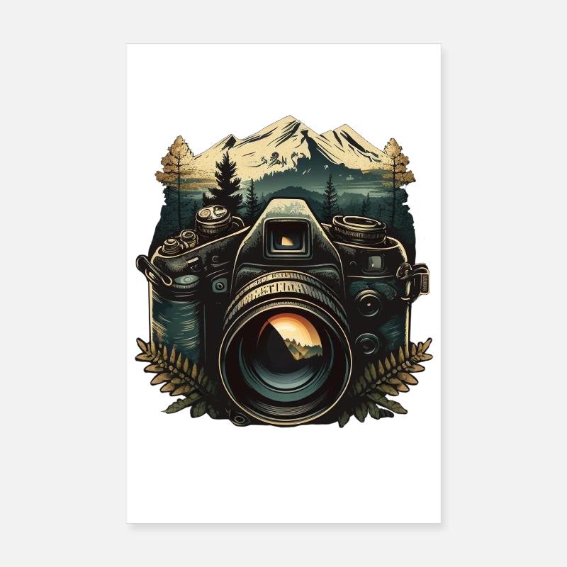 Caméra en montagne Poster 20 x 30 cm