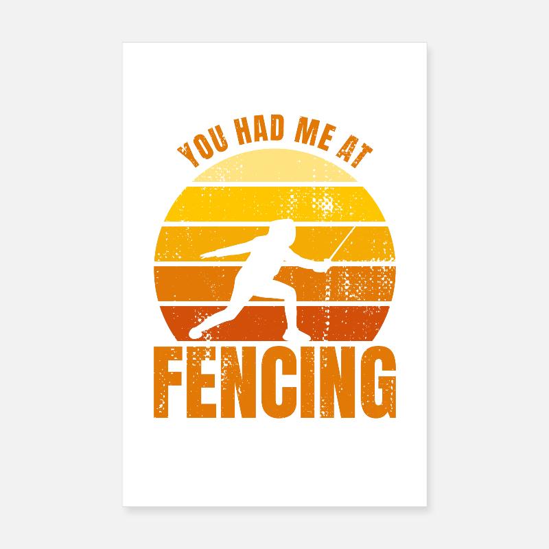 Fencing Joke Poster 8" x 12" (20x30 cm)