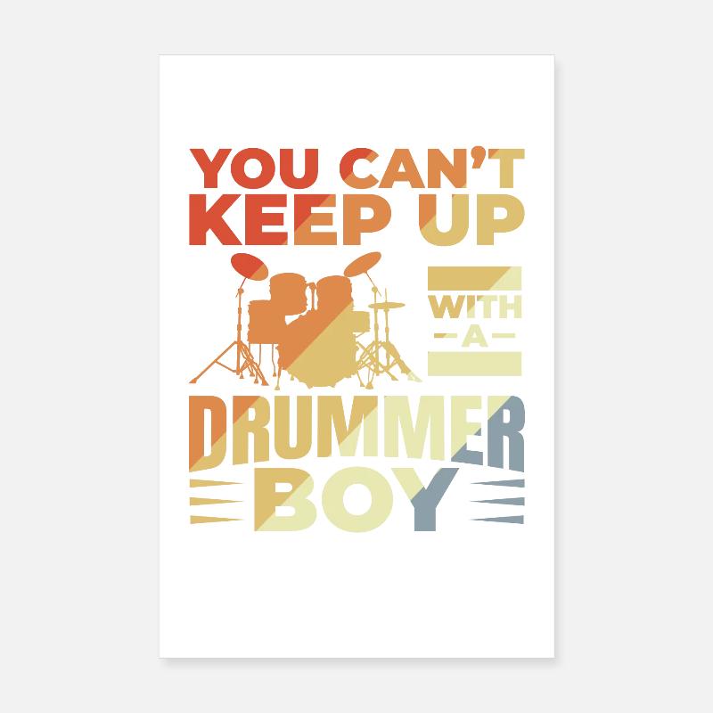 Garçon batteur Poster 20 x 30 cm
