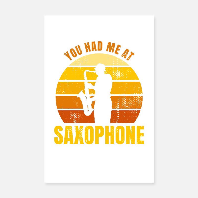 Tu m’as eu au saxophone Poster 20 x 30 cm