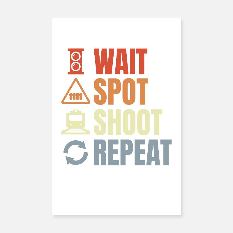 Eisenbahner Routine Poster 20x30 cm