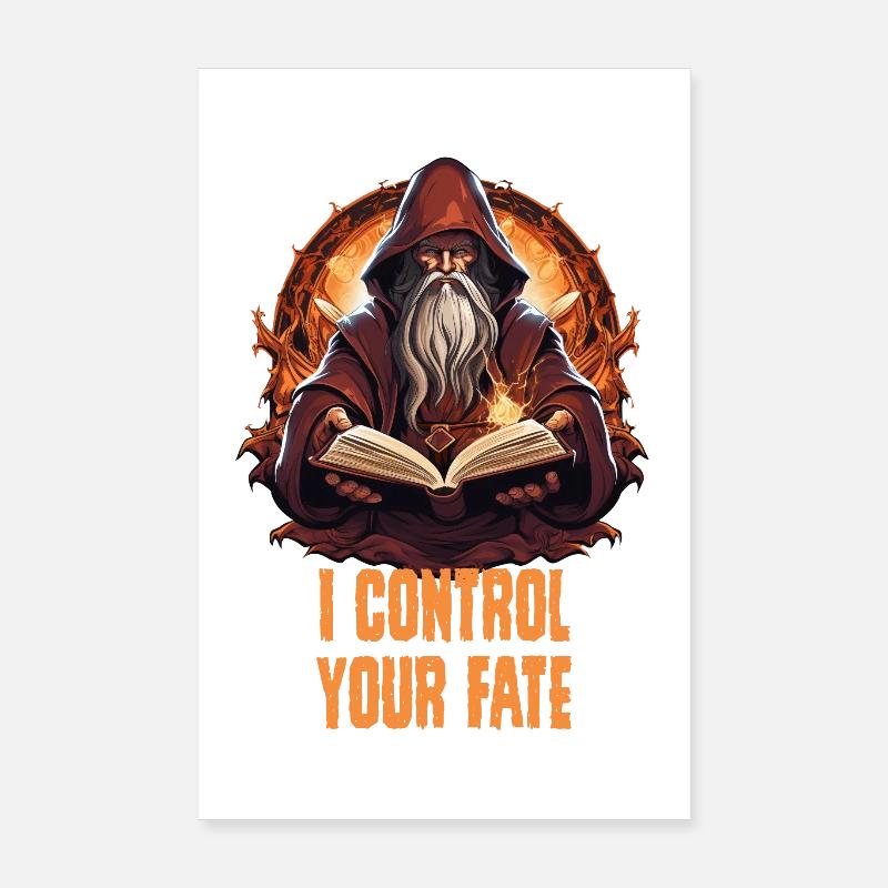 Maître de jeu – I Control Your Fate RPG Poster 20 x 30 cm