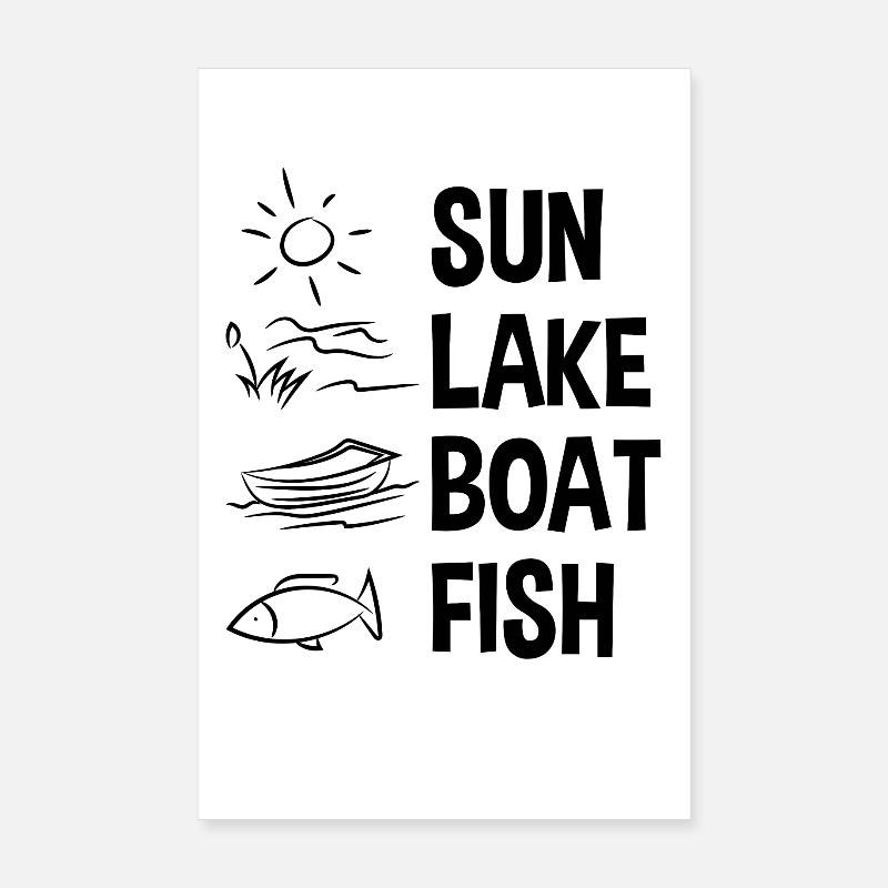 Angler Spruch Poster 20x30 cm