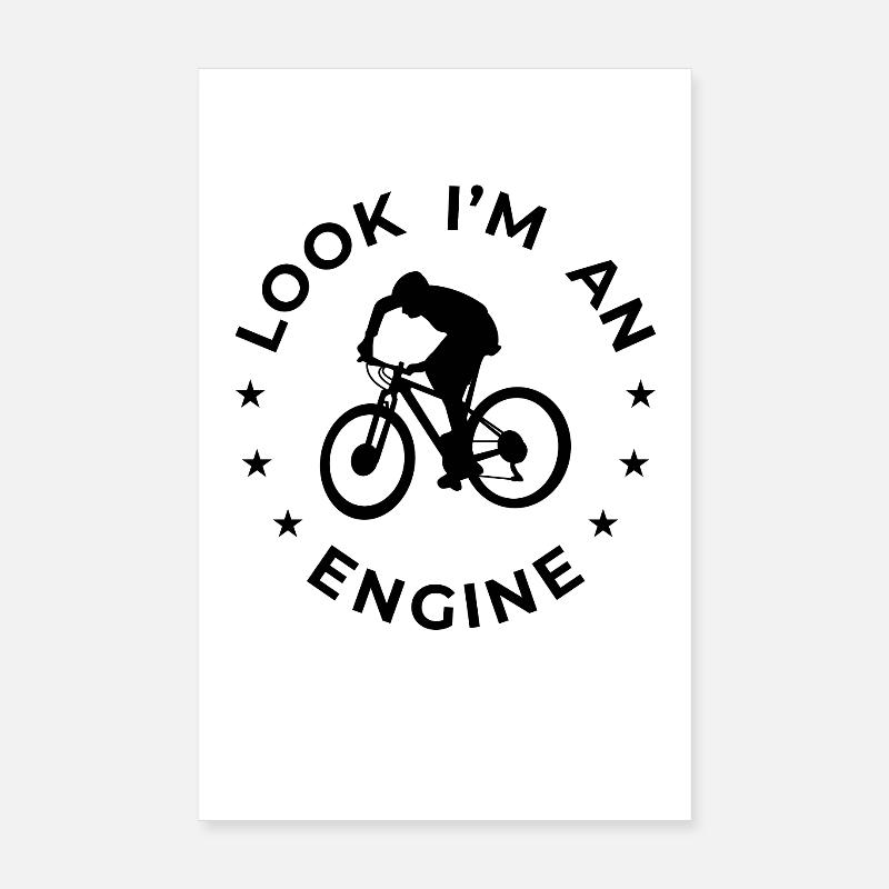 Look I'm An Engine Poster 20x30 cm