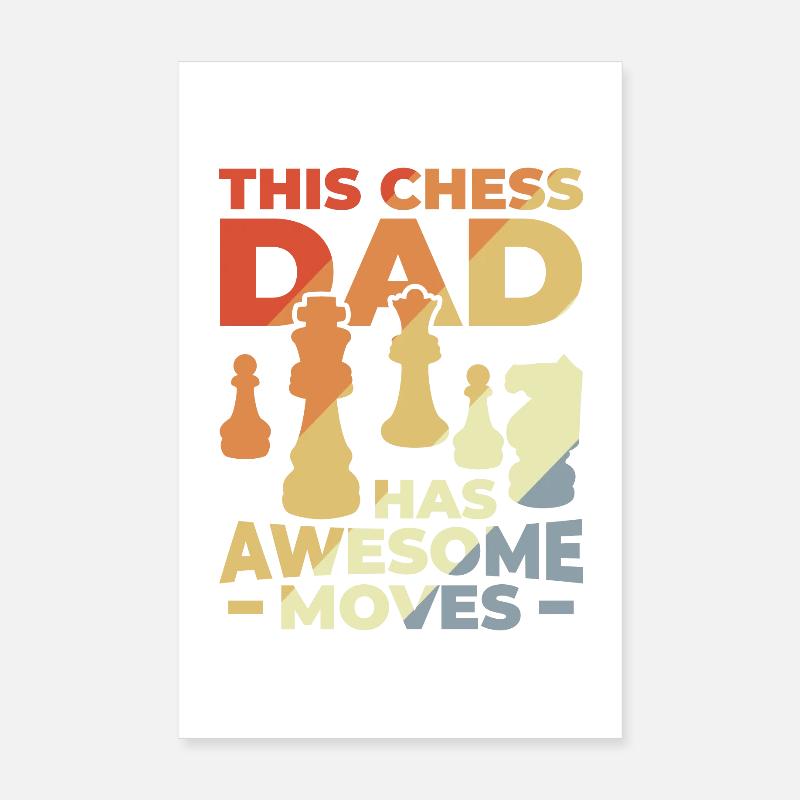 Chess Daddy Poster 8" x 12" (20x30 cm)