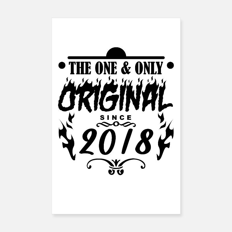 2018 - Année de construction 2018 - Année 2018 Poster 20 x 30 cm