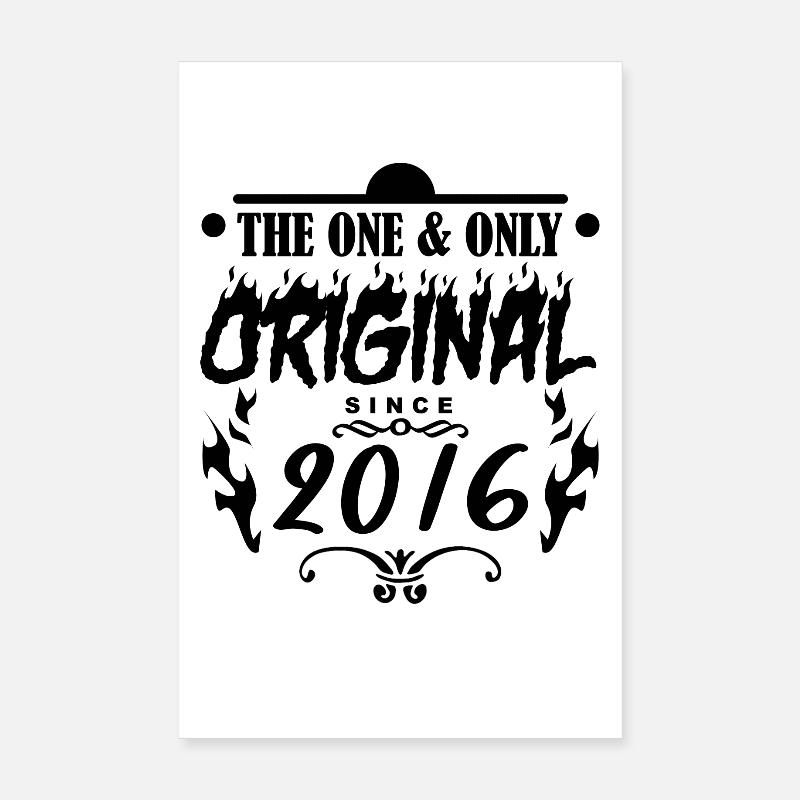 2016 - Année de construction 2016 - Année 2016 Poster 20 x 30 cm