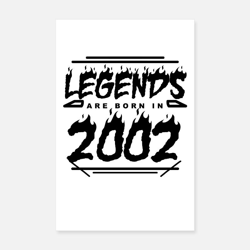 Légende 2002 - Année de construction 2002 - Année de construction 2002 Poster 20 x 30 cm