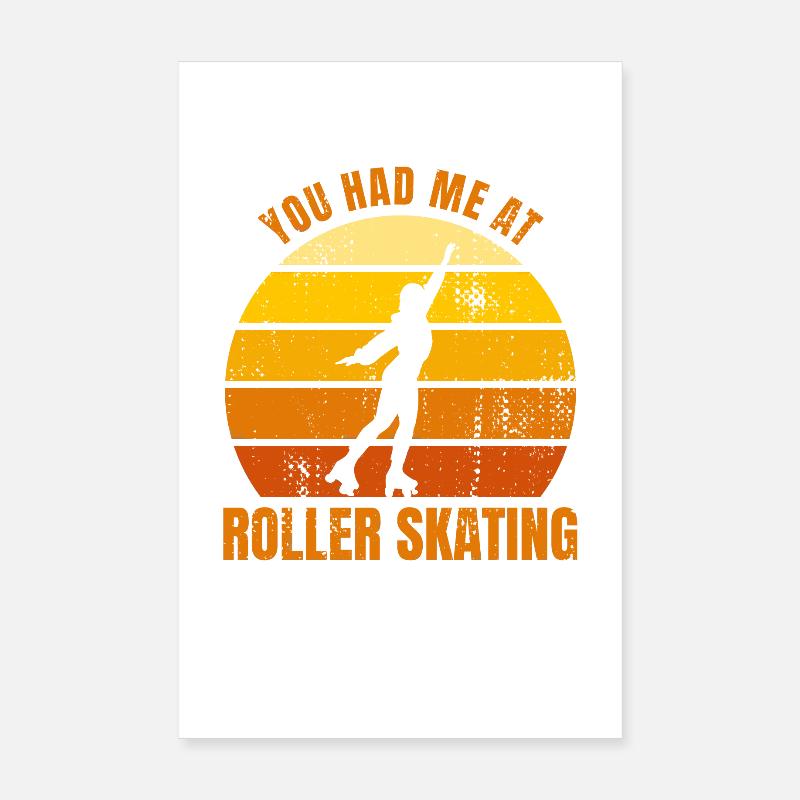 Roller skating Poster 8" x 12" (20x30 cm)