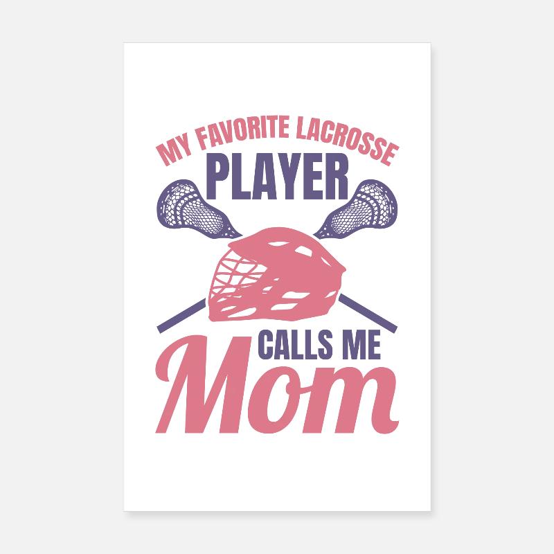 Lacrosse Spieler Mutter Poster 20x30 cm