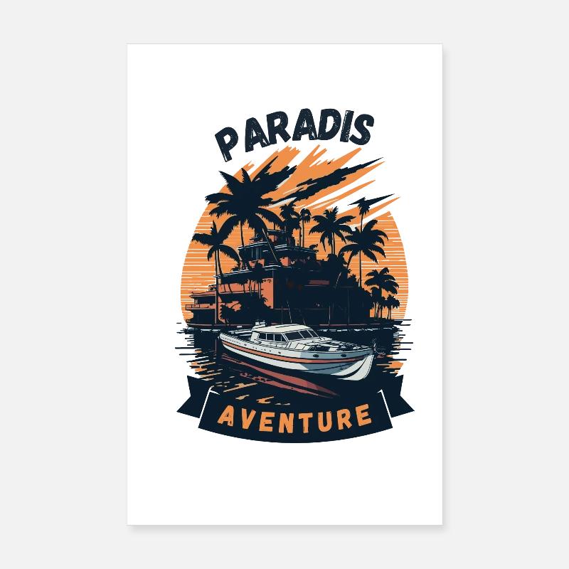 Paradis Aventure Poster 20 x 30 cm